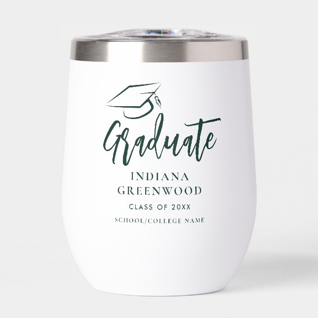 Graduation 2026 Script Green Personalised Grad (Front)
