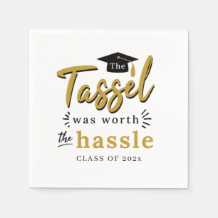 Graduation 2026 Tassel Was Worth the Hassle Paper Napkin