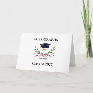 Graduation 2027 Autographs Signatures Keepsake Card