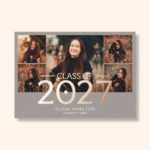 Graduation 2027 Elegant 6 Photo Beige
