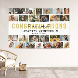Graduation 26 Photo Collage Graduate Banner