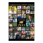 Graduation 35 Photo Collage Black Gold Cap