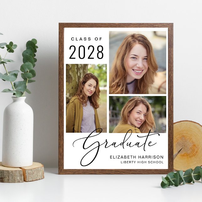 Graduation 3 Photo Script Poster (Creator Uploaded)