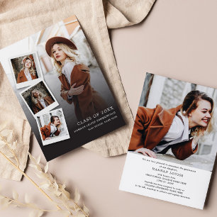 Graduation 5 Photo Collage Modern Grad 2026 Announcement