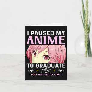 Graduation 5th 8th grade class 2025 anime middleGr Card