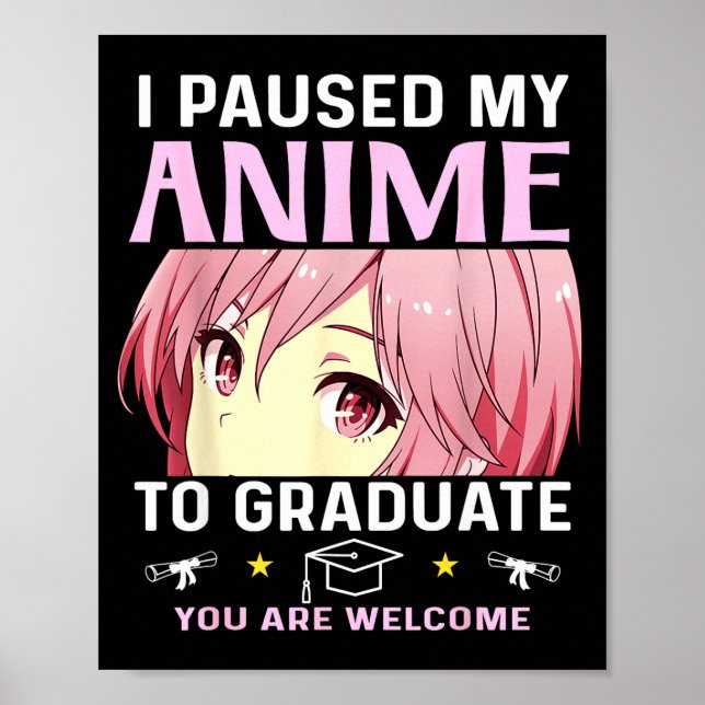 Graduation 5th 8th grade class 2025 anime middleGr Poster (Front)