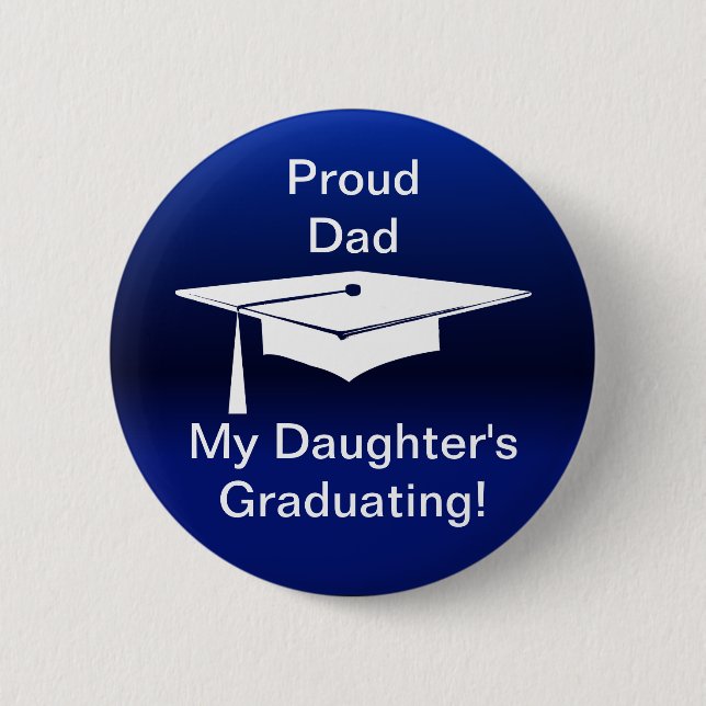 Graduation 6 Cm Round Badge (Front)