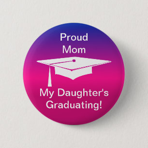 Graduation 6 Cm Round Badge