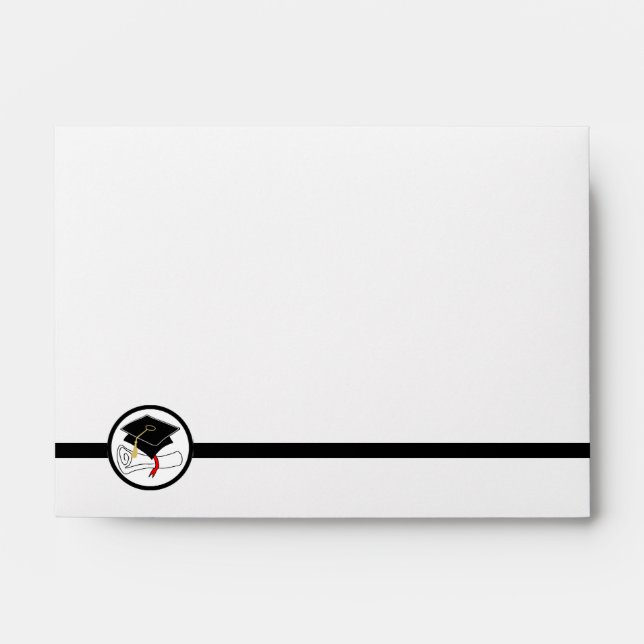 Graduation A6 Envelope Cap Diploma (Front)