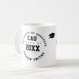 graduation academic class year grad white mug