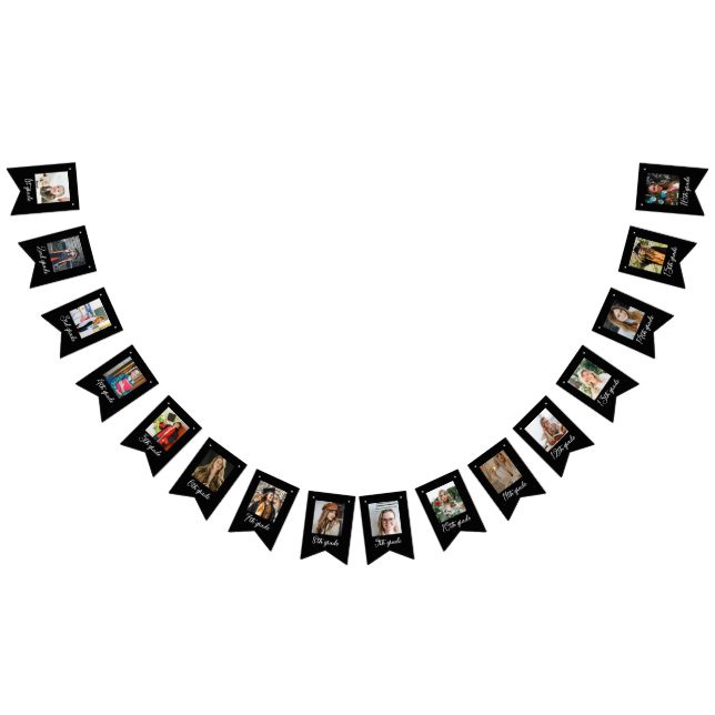 Graduation Achievements Grade Levels Photos Modern Bunting (All)