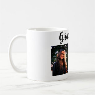 Graduation add name class of 20xx congrats add pho coffee mug