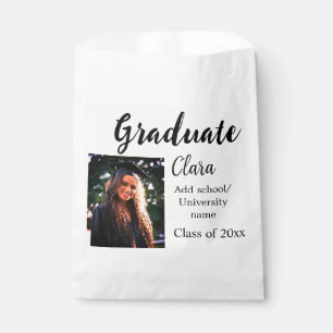 Graduation add name class of 20xx congrats add pho favour bags