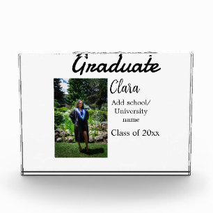 Graduation add name class of 20xx congrats add pho photo block