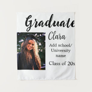 Graduation add name class of 20xx congrats add pho tapestry