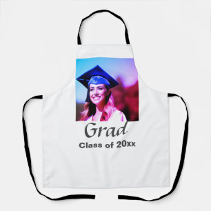 Graduation add name photo class year custom apron