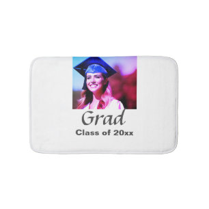 Graduation add name photo class year custom bath mat