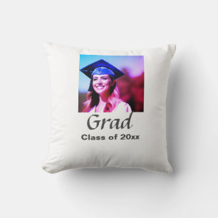 Graduation add name photo class year custom cushion