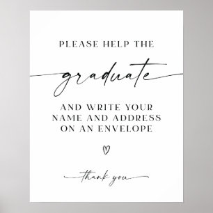 Graduation Address Envelope Sign