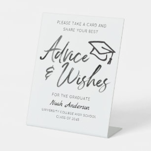 Graduation Advice and Wishes Sign