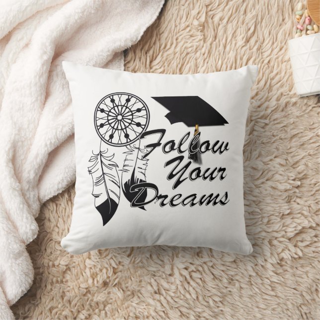 Graduation Advice: Follow Your Dreams! Cushion (Blanket)