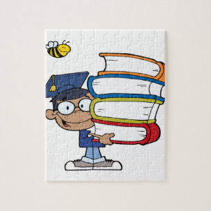 Graduation African American Boy Jigsaw Puzzle