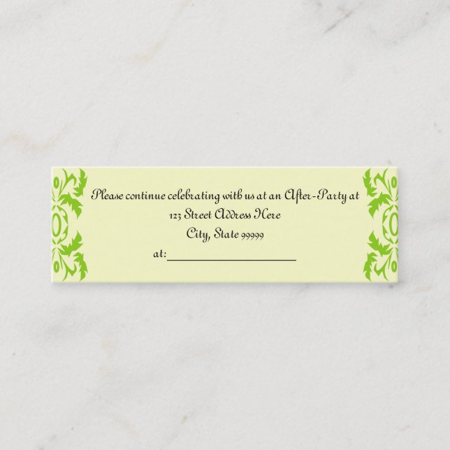 Graduation After Party Invite Profile Cards (Front)