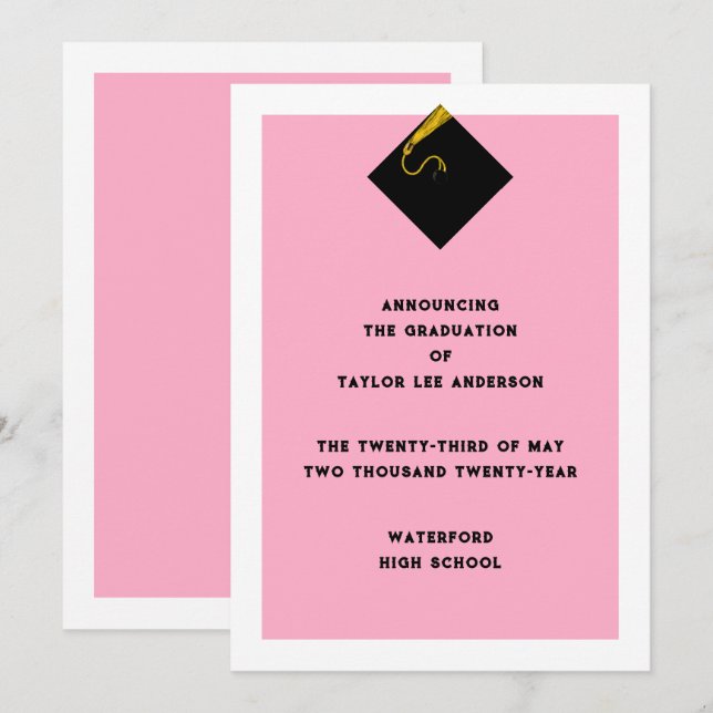 Graduation Announcement  (Front/Back)