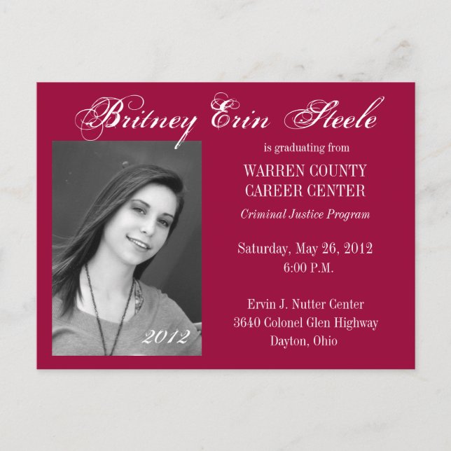 Graduation Announcement (Front)