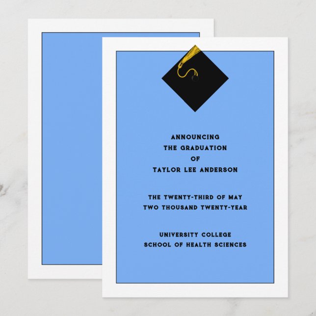 Graduation Announcement  (Front/Back)