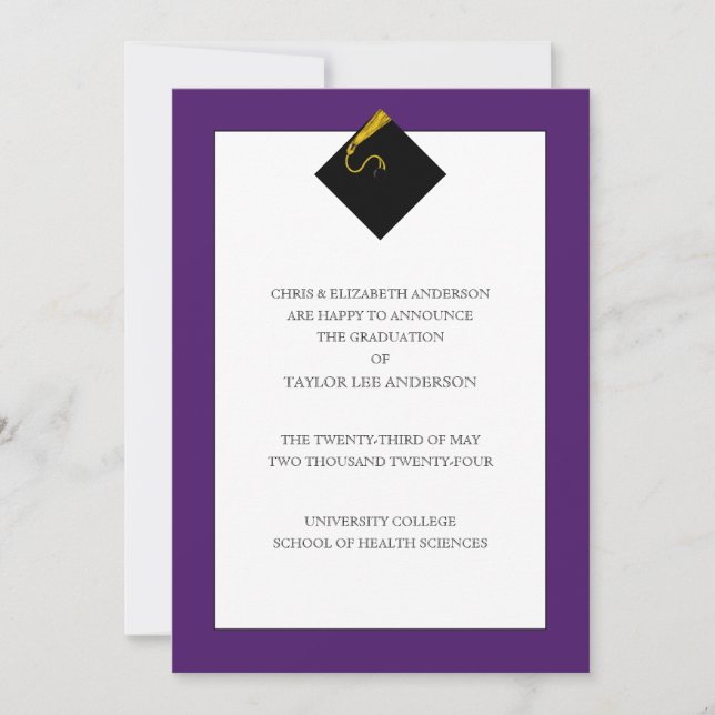 Graduation Announcement  (Front)