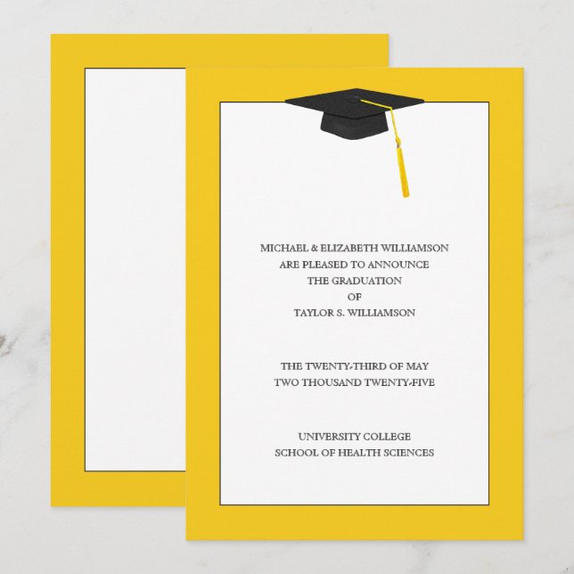 Graduation Announcement 2025 (Front/Back)