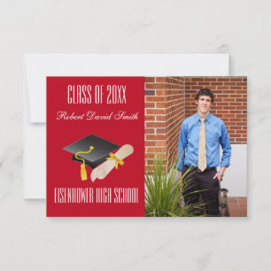 Graduation Announcement - 3x5 Cap & Diploma