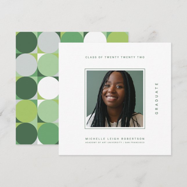 GRADUATION ANNOUNCEMENT Add Your Photo (Front/Back)