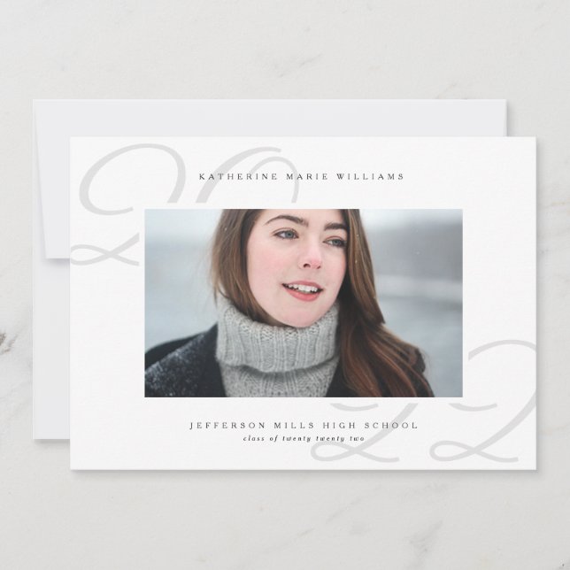 GRADUATION ANNOUNCEMENT Add Your Photo (Front)