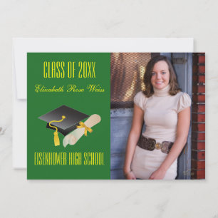 Graduation Announcement - Cap & Diploma