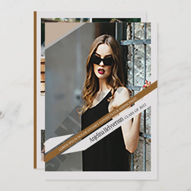 Graduation Announcement Card (Front/Back)