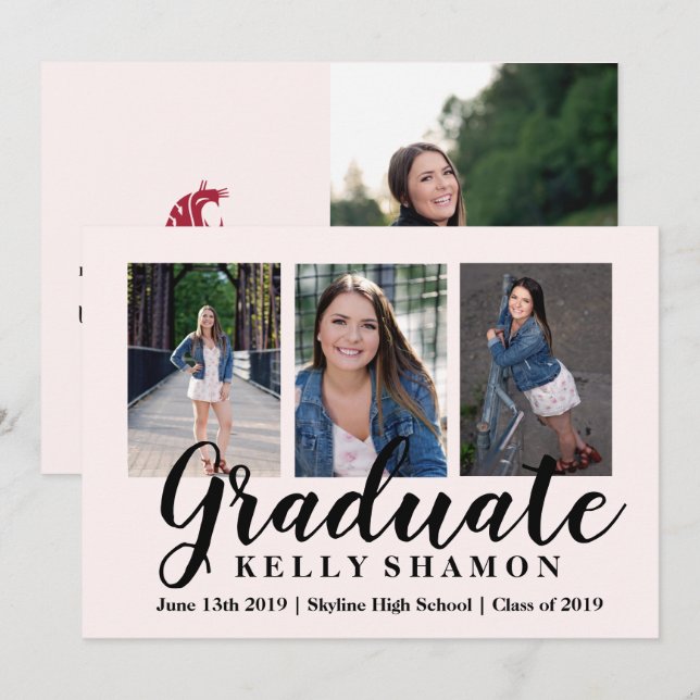 Graduation Announcement Card (Front/Back)