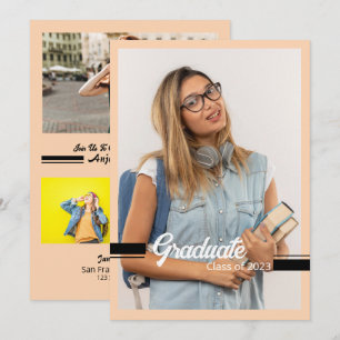Graduation Announcement Card Template