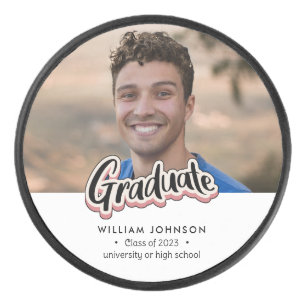 Graduation Announcement Class of 2023 Hockey Puck