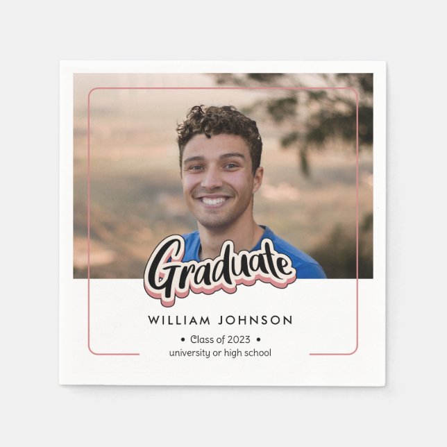 Graduation Announcement Class of 2023 Napkin (Front)
