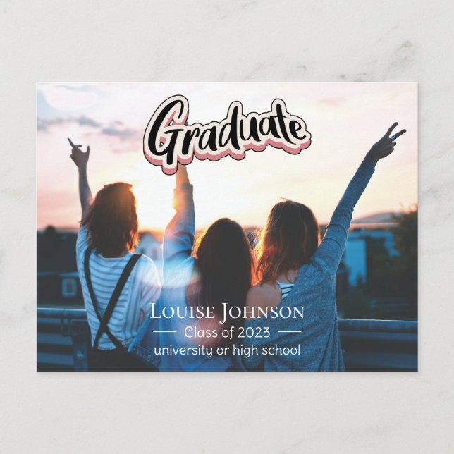 Graduation Announcement Class of 2023 Postcard (Front)