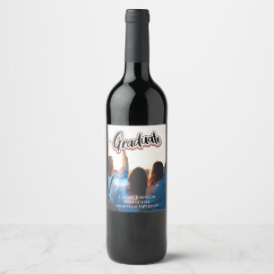 Graduation Announcement Class of 2023 Wine Label