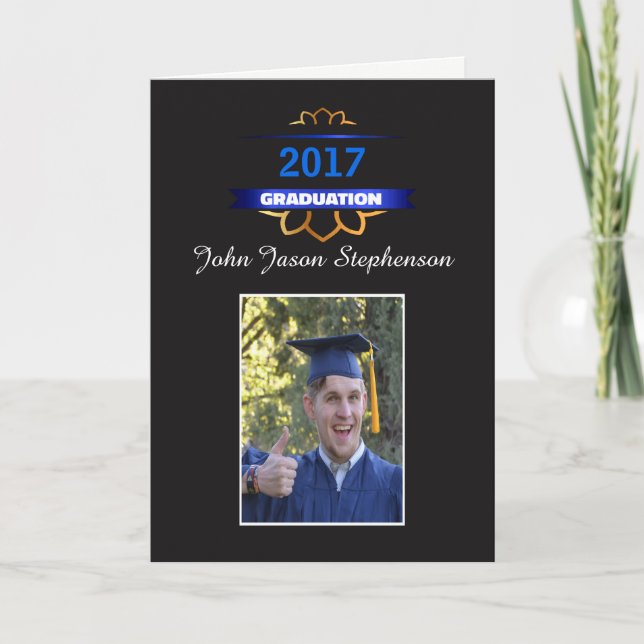 Graduation Announcement Custom Photo and Year (Front)
