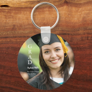 Graduation Announcement Customisable Name School  Key Ring