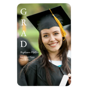 Graduation Announcement Customisable Name School Magnet