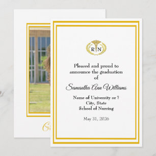 Graduation Announcement for a Nurse - photo