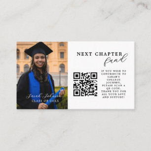 Graduation Announcement Insert For Gifts QR Code