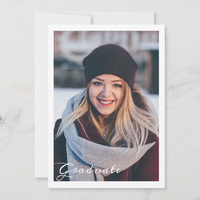 Graduation Announcement / Invitation Card (Front)