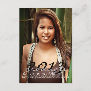 Graduation Announcement/Invite YR black Invitation